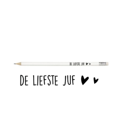 potlood wit juf liefste