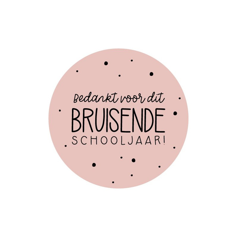 sticker bruisende schooljaar