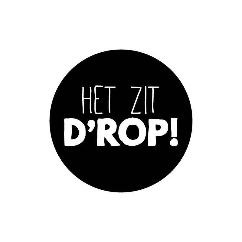 sticker het zit drop
