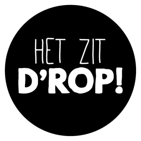 sticker het zit drop