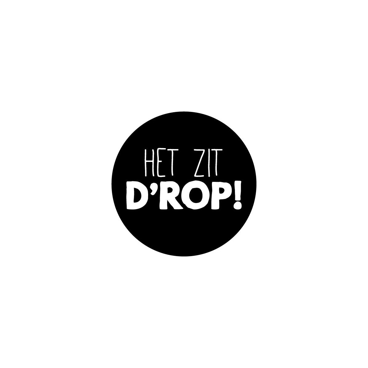 sticker het zit drop