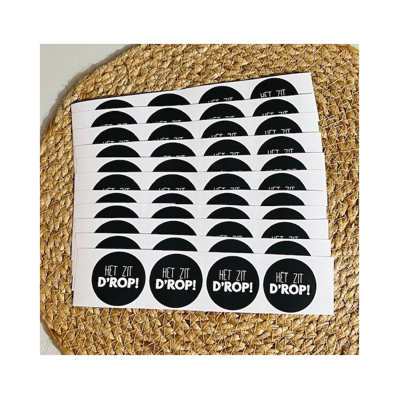 sticker het zit drop