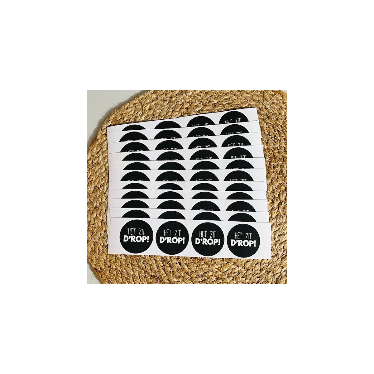 sticker het zit drop