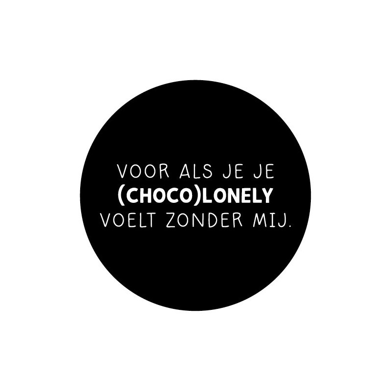 sticker choco lonely