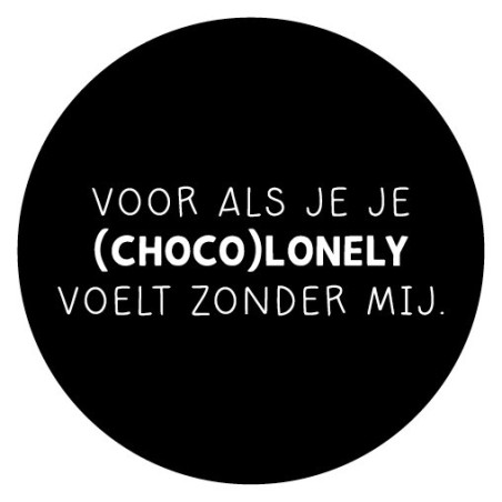 sticker choco lonely