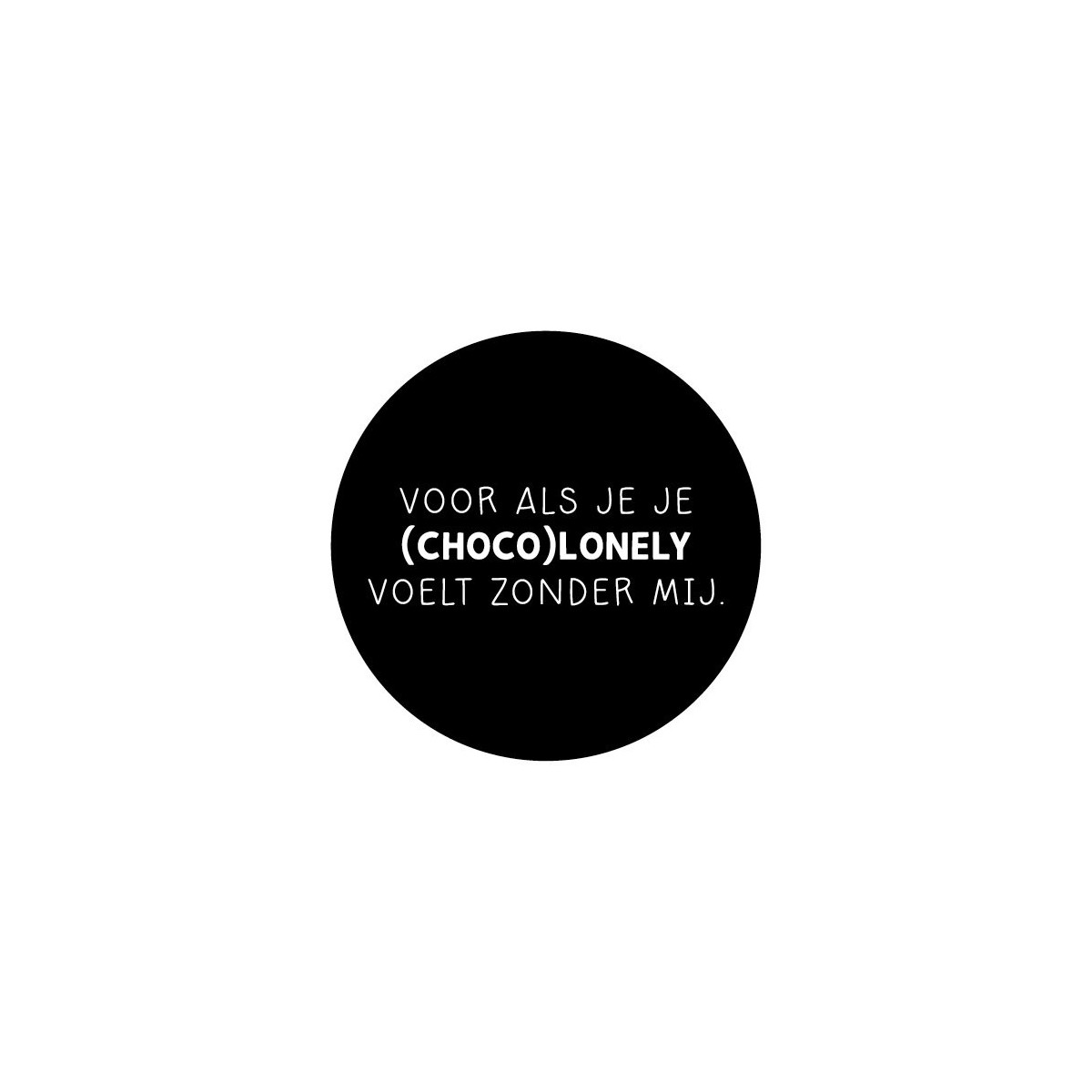sticker choco lonely