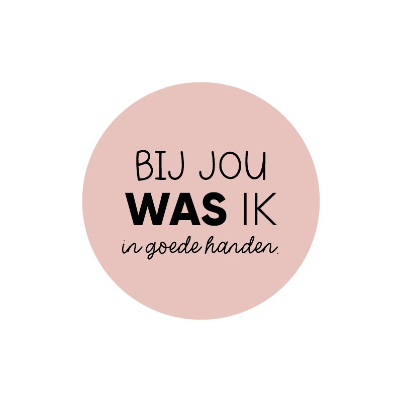 stickers goede handen roze
