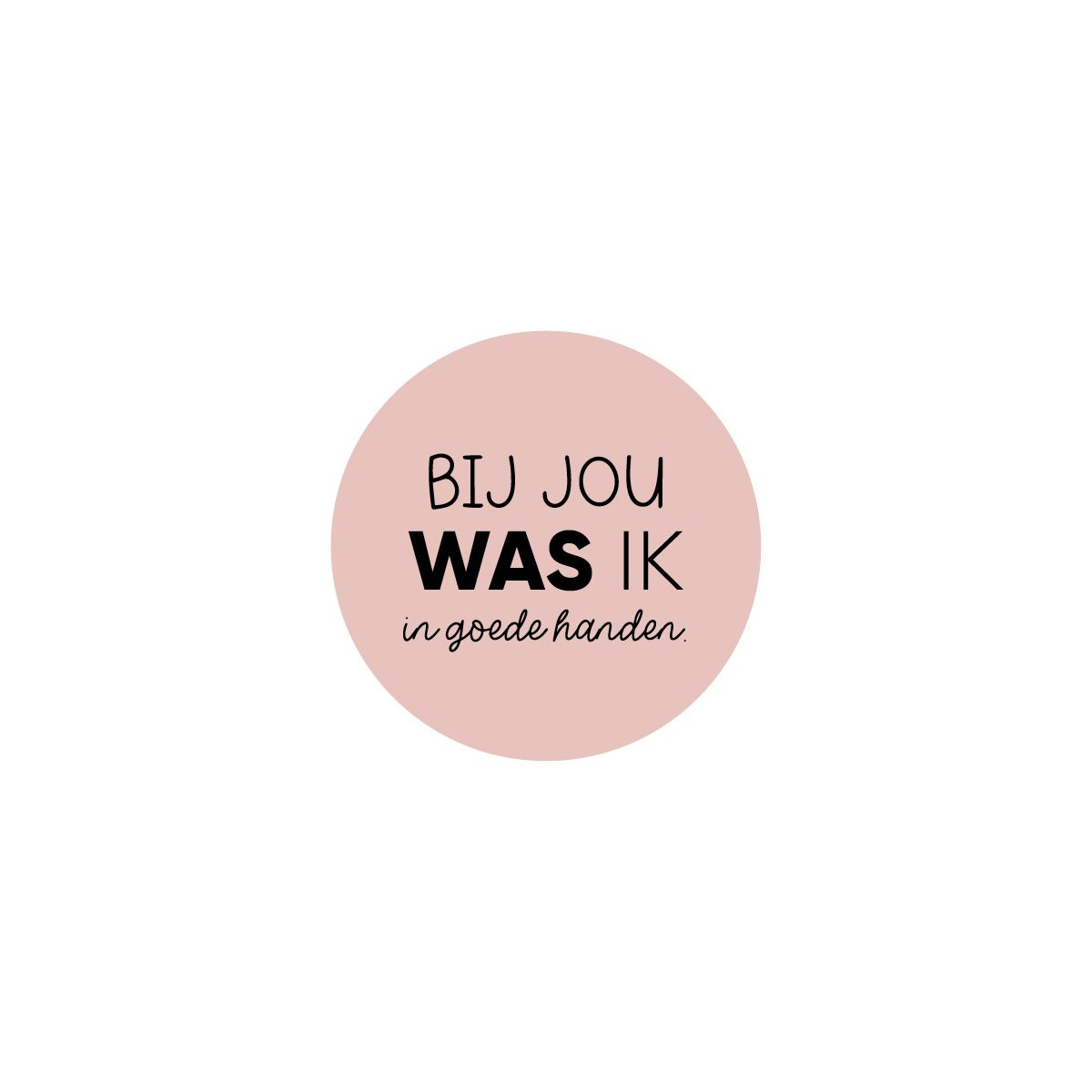 stickers goede handen roze