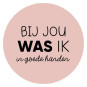 stickers goede handen roze