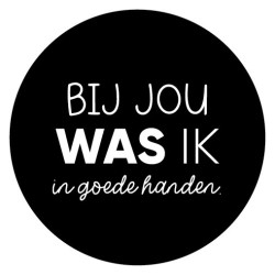 stickers goede handen zwart