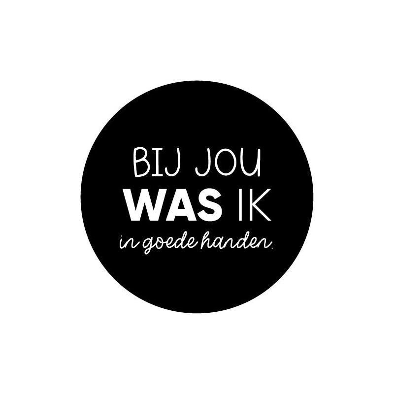 stickers goede handen zwart