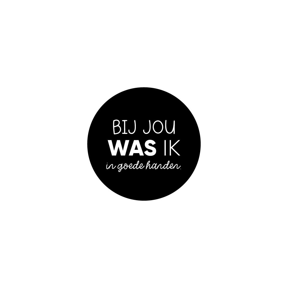 stickers goede handen zwart