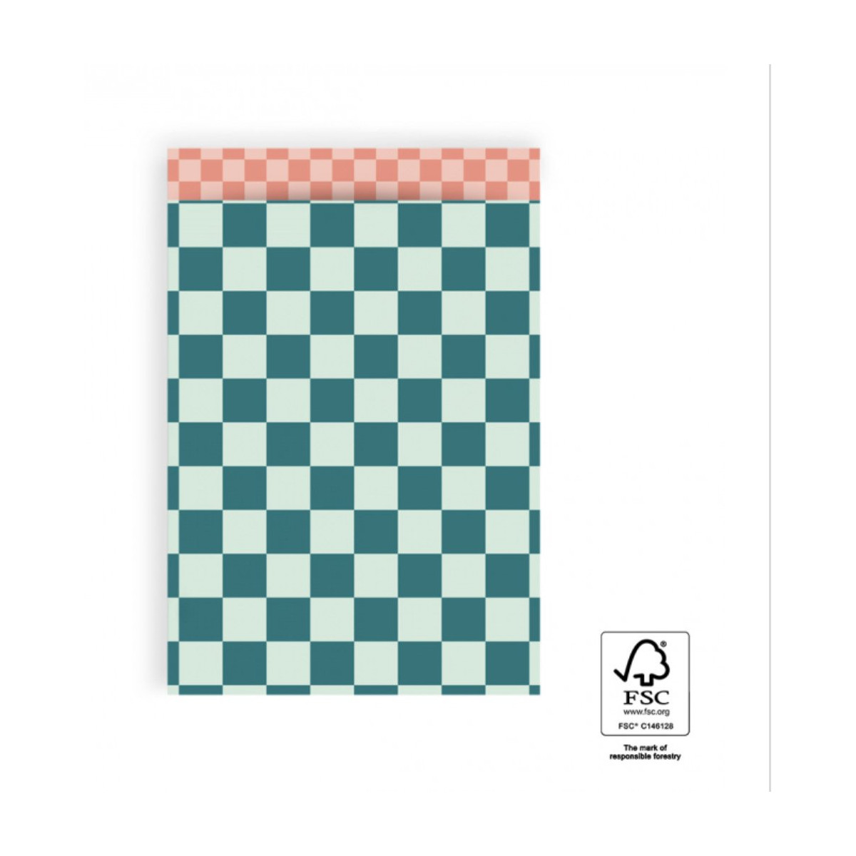 kadozak ruitjes groen oranje