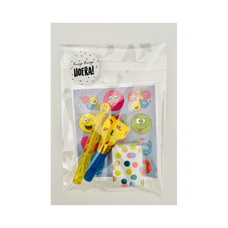 traktatie smiley bellenblaas