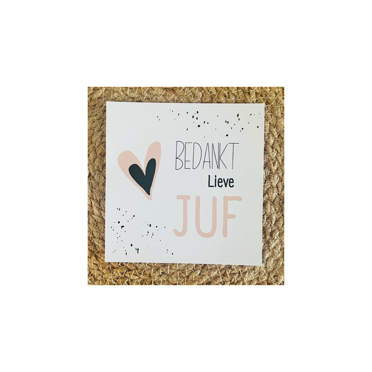 maxi kaart bedankt lieve juf