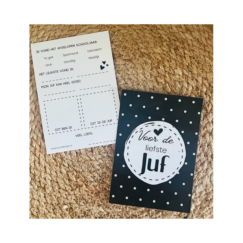 invulkaart liefste juf