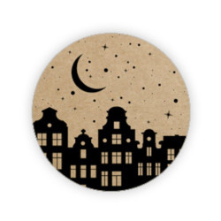 sticker skyline sinterklaas kraft