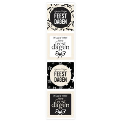 stickermix gezellige feestdagen vierkant