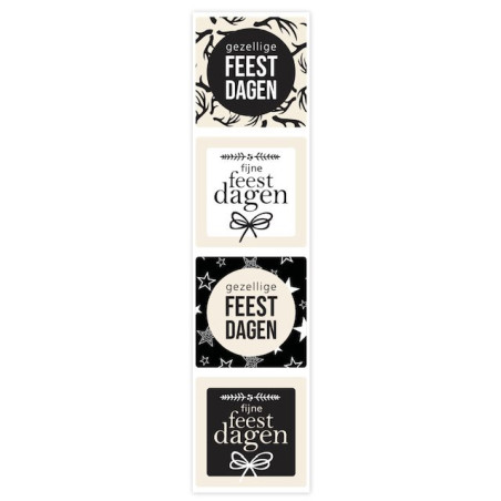 stickermix gezellige feestdagen vierkant