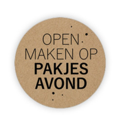 sticker kraft pakjesavond