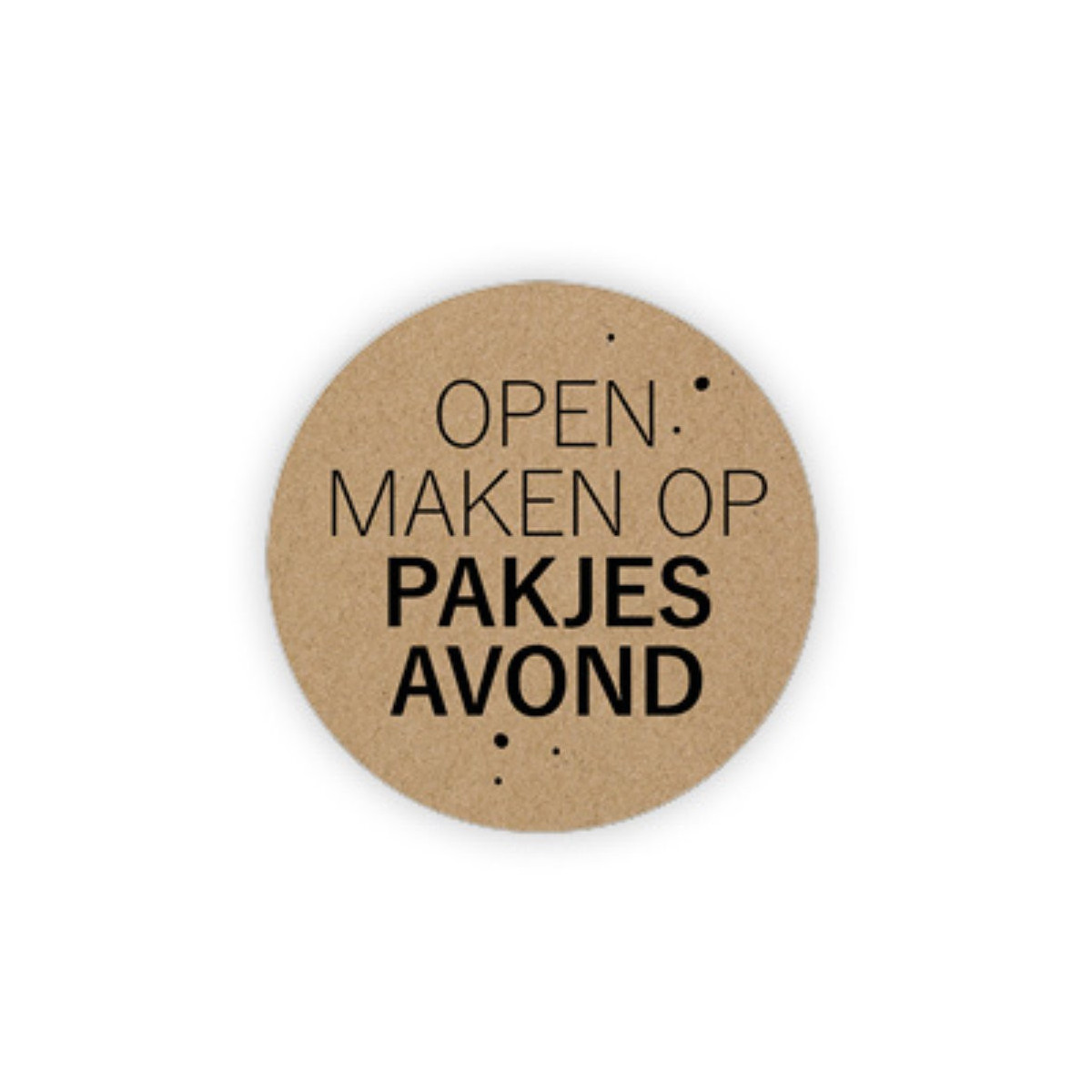 sticker kraft pakjesavond