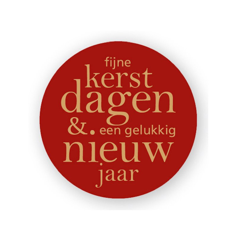 sticker kerstdagen nieuwjaar bordeaux