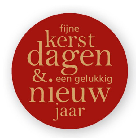 sticker kerstdagen nieuwjaar bordeaux
