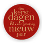sticker kerstdagen nieuwjaar bordeaux