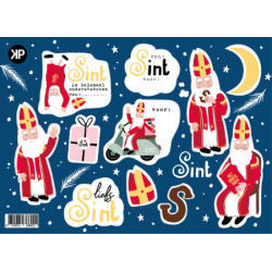 stickervel sinterklaas scooter