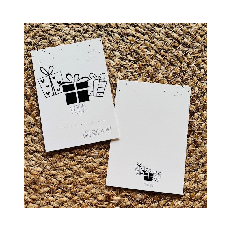 minikaart sint drie kadootjes