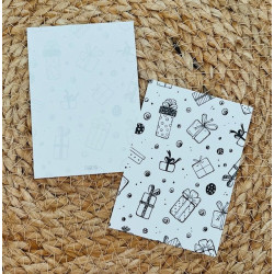 Minikaart - kadootjes print