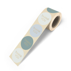 sticker thank you mint