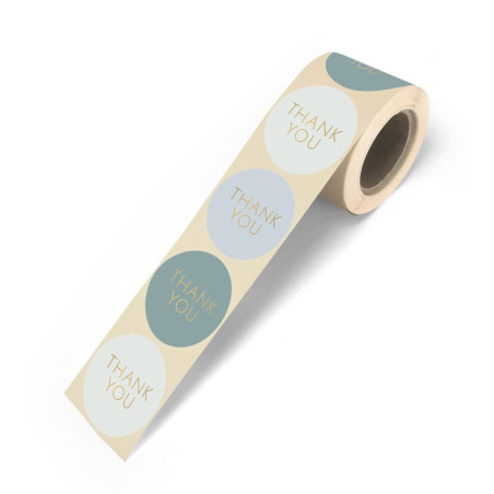 sticker thank you mint