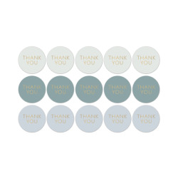 sticker thank you mint