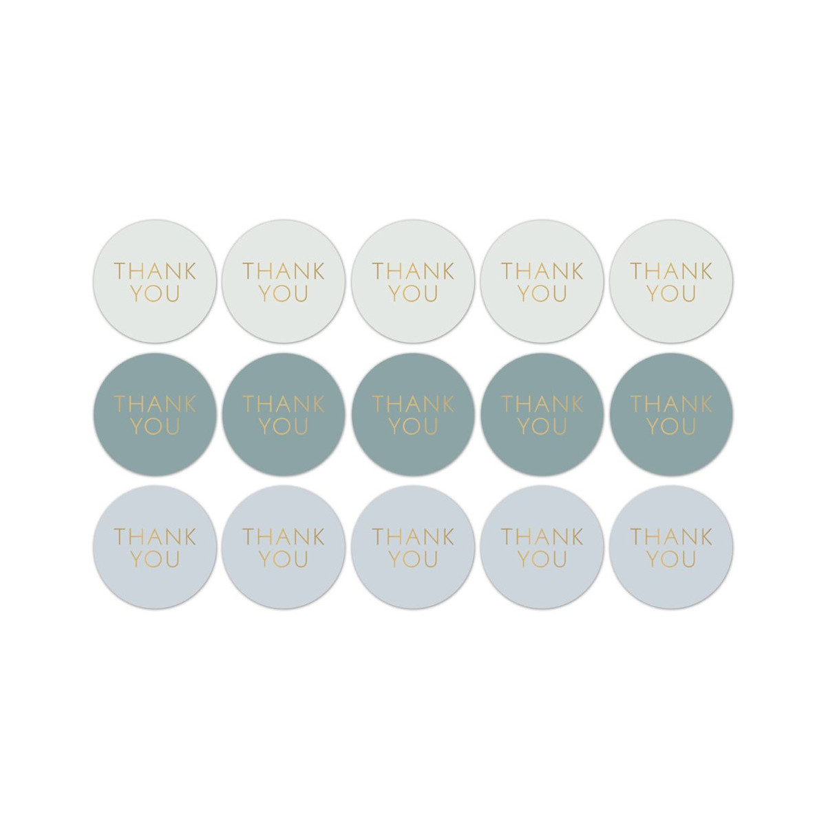 sticker thank you mint