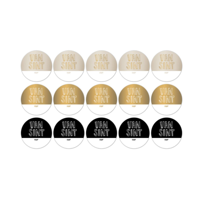 stickermix van sint voor goud