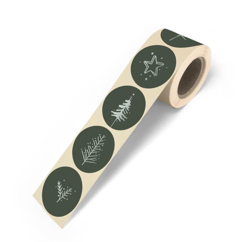 stickermix donkergroen