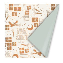 kadopapier van sint brons