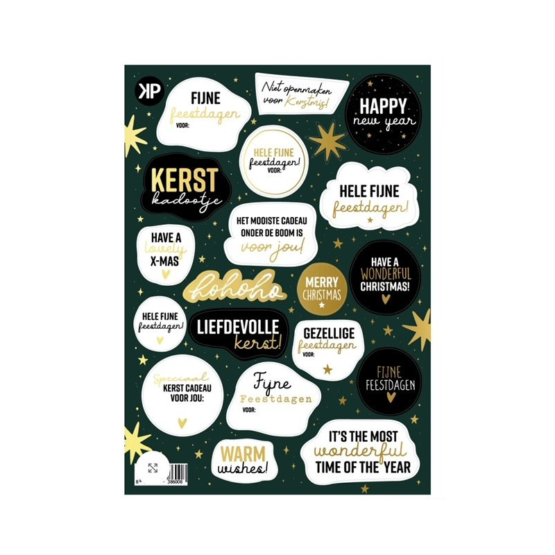 stickervel liefdevolle kerst