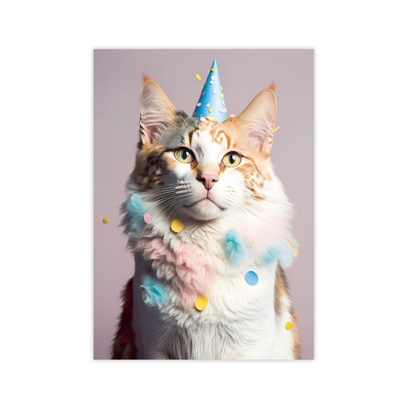 kaart party animal poes