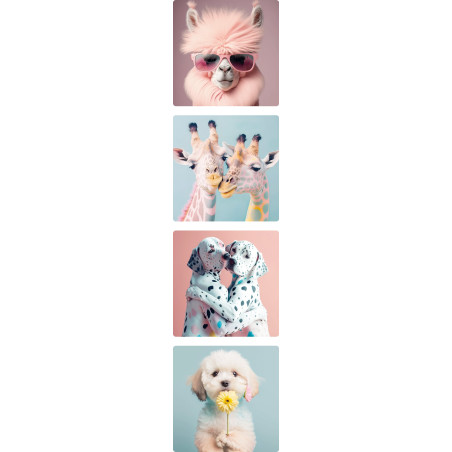 lama stickers vierkant