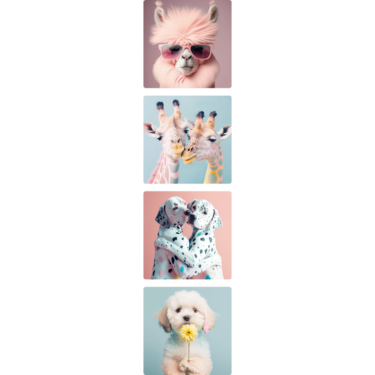 lama stickers vierkant