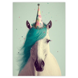 kaart party animal unicorn