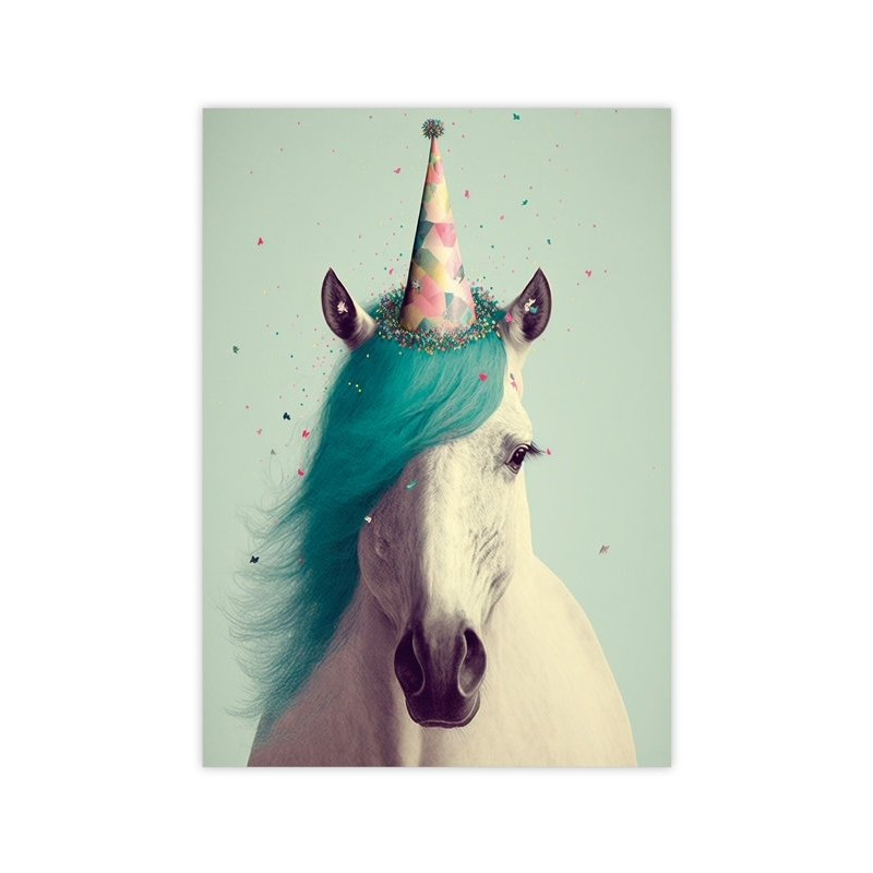 kaart party animal unicorn