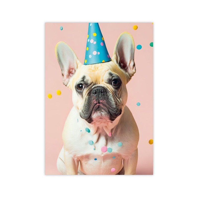 kaart party animal hond