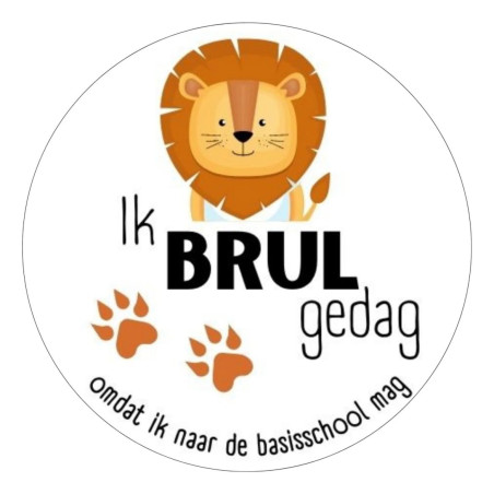 sticker brul gedag basisschool