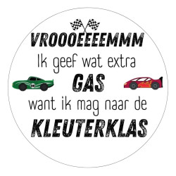 sticker gas kleuterklas