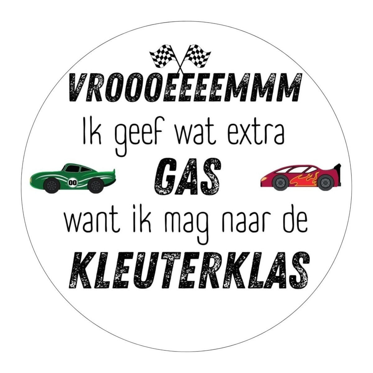 sticker gas kleuterklas