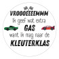 sticker gas kleuterklas