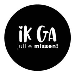 sticker ik ga jullie missen